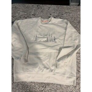 Vintage New York Sweatshirt Unisex Size L White